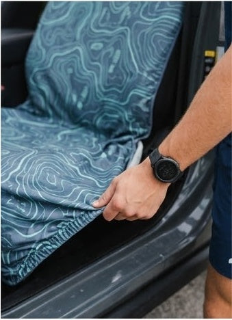 Topographic Map Car Seat Covers β Outdoor Adventure Universal Seat Cover for SUV, Jeep & Truck