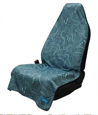 Topographic Map Car Seat Covers – Outdoor Adventure Universal Seat Cover for SUV, Jeep & Truck